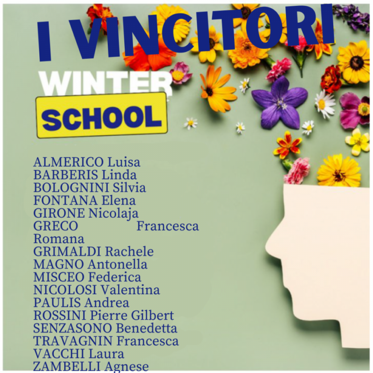 Scopri di più sull'articolo Vincitori Winter School