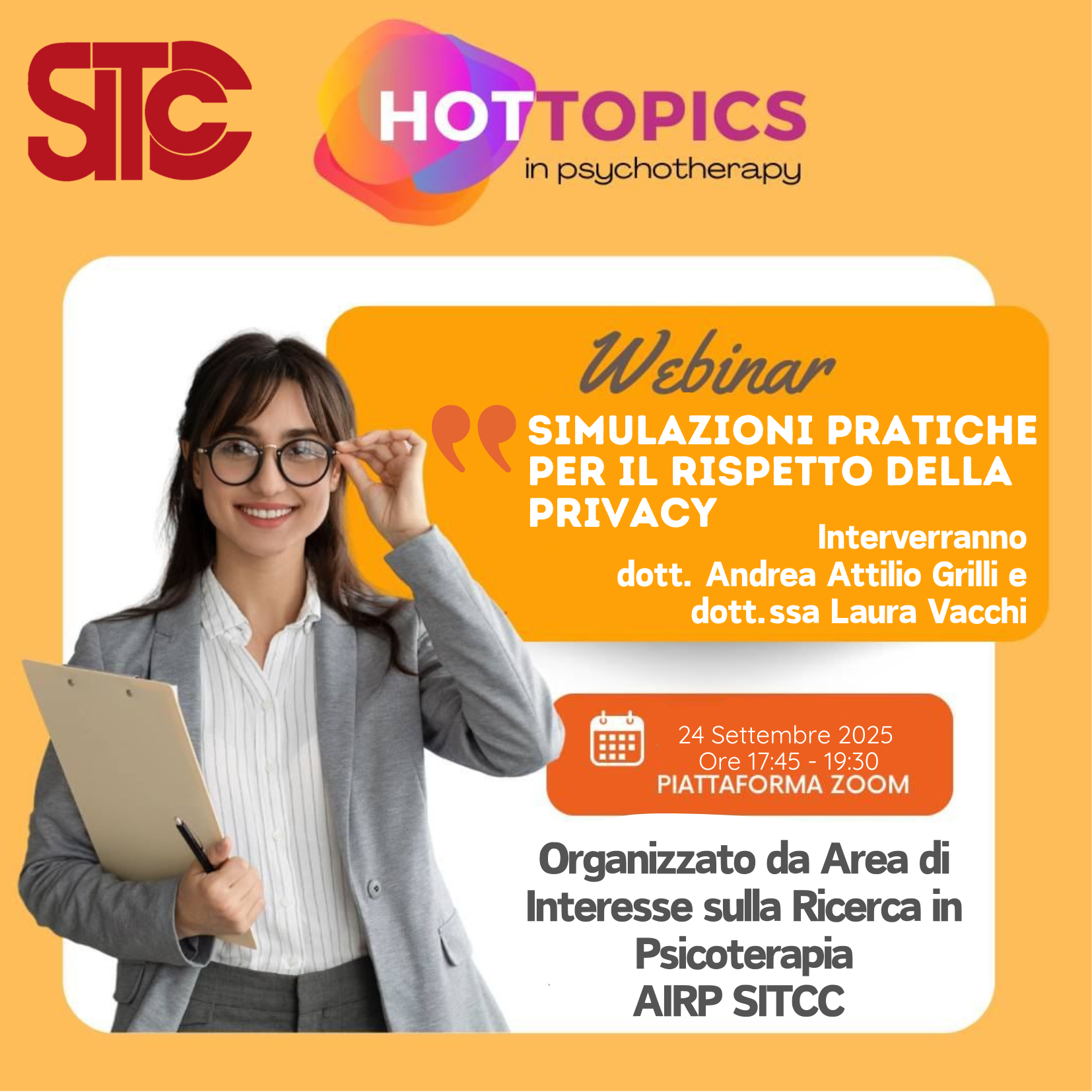 Al momento stai visualizzando HOT TOPICS – Simulazioni pratiche per il rispetto della privacy